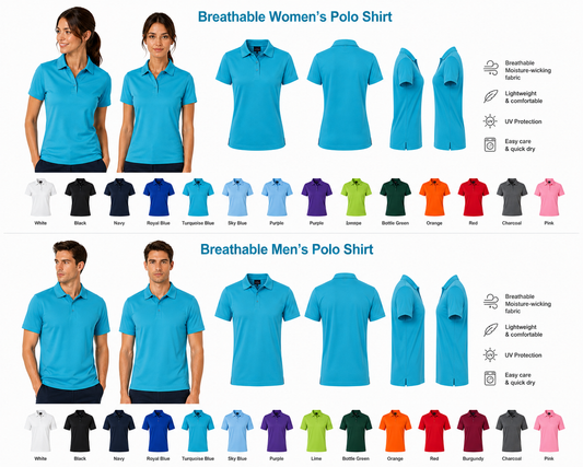 Blank Polo Shirt 100 % Polyester