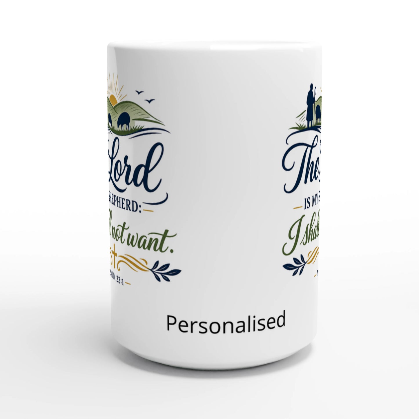 Customisable Psalm 23:1 Mug
